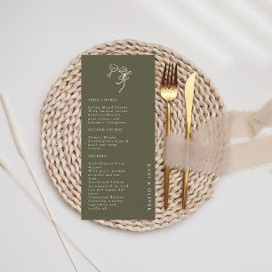 Faire-part de mariage vert olive HEIDI