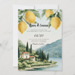 Faire-part de mariage Villa Italie Florence paysag