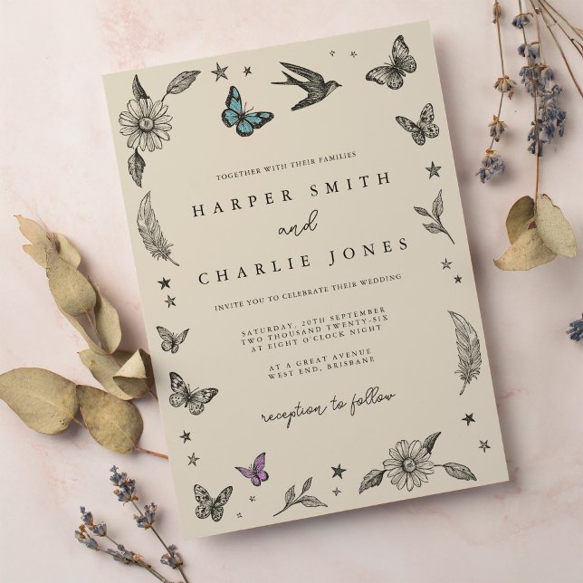 faire-part de mariage vintage (Créateur téléchargé)