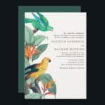 Faire-part de mariage vintage blanc tropical<br><div class="desc">Célébrez votre journée spéciale avec cet élégant design d'Oiseaux Tropicaux Élégant qui présente les oeuvres de François Levaillant (6 août 1753 - 22 novembre 1824) et de Pierre-Joseph Redouté (1759-1840). Vous pouvez customiser plus loin en cliquant sur le bouton "PERSONNALISER".</div>