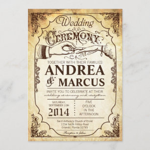 faire-part de mariage vintage d'Excha d'anneau de