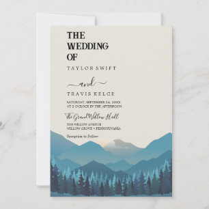 Faire-part de mariage vintage en pleine nature