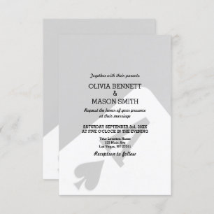 Faire-part de mariage Viva Las Vegas Casino Card