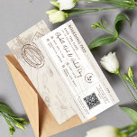 Faire-part de mariage Voyage de la carte d'embarqu<br><div class="desc">Faire-part de mariage Voyage de la carte d'embarquement de croisière. Éléments correspondants disponibles.</div>