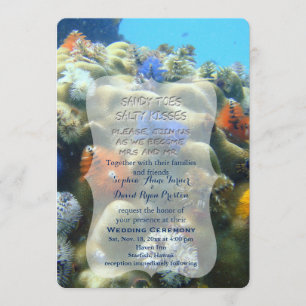 Faire-part de mariage Vue sous-marine