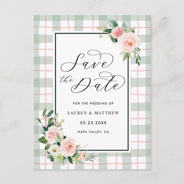 Faire-part de mariage Watercolor Bloom (Devant)