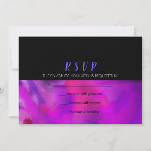 FAIRE-PART DE MARIAGE WATERCOLOR Réponse RSVP