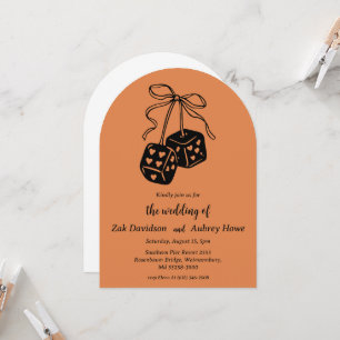 Faire-part de mariage western boho moderne
