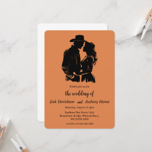 Faire-part de mariage western boho moderne