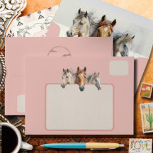 Faire-part de mariage Western Horse Lovers