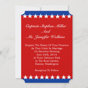 Faire-part de mariage White Stars