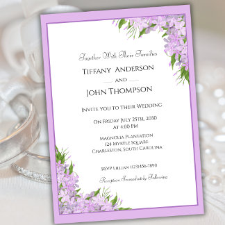Faire-part de mariage Wisteria