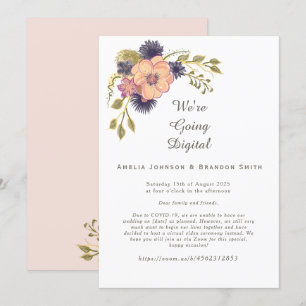 Faire-part de mariage Zoom Rose Pâle