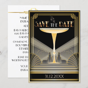 Faire-Part de Mise en Garde Champagne Deco