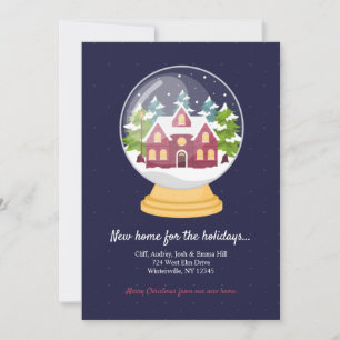 Faire-part de mouvement du globe de neige