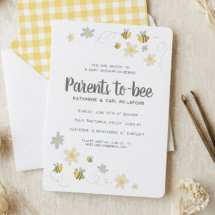 Faire-part de naissance abeille   Gingham & Margue