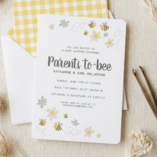 Faire-part de naissance abeille | Gingham & Margue