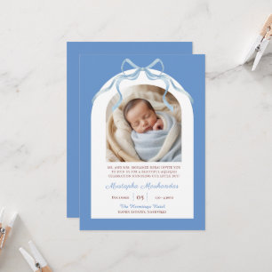 Faire-part de naissance Aqiqah pour bébé garçon av