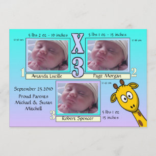 Faire-part de naissance avec du charme et unique