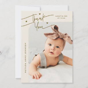 Faire-part de naissance avec photo au lait de cœur