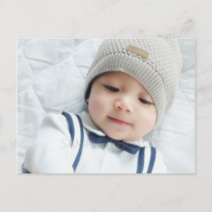 Faire-part de naissance avec photo de nouveau-né p