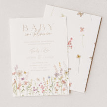 Faire-Part de Naissance Baby In Bloom
