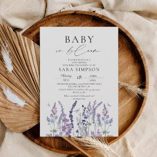Faire-part de naissance Baby In Bloom Wildflower B