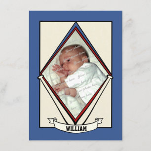 Faire-part de naissance bébé de baseball