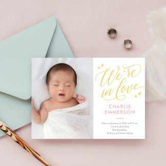 Faire-part de naissance bébé EDITABLE COULEUR