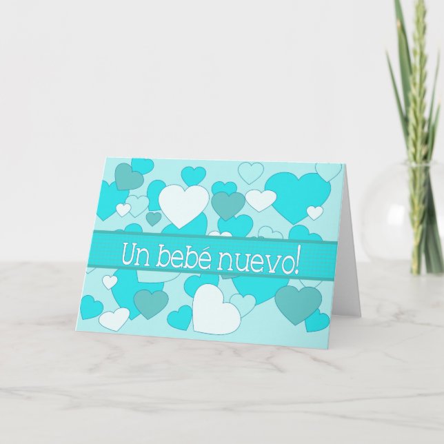 faire-part de naissance bébé espagnol (Devant)