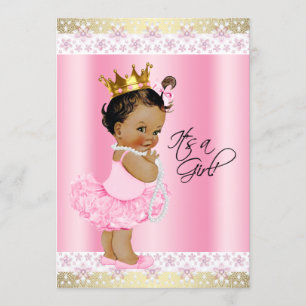 Faire-Part de Naissance Bébé Fille Ethnique Baller