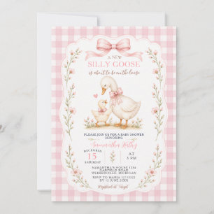 Faire-part de naissance Bébé Fille Oie Folle