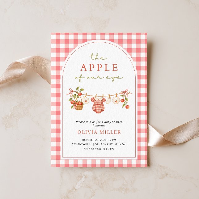 Faire-Part de Naissance Bébé Fille "Pomme de Nos Y (Créateur téléchargé)
