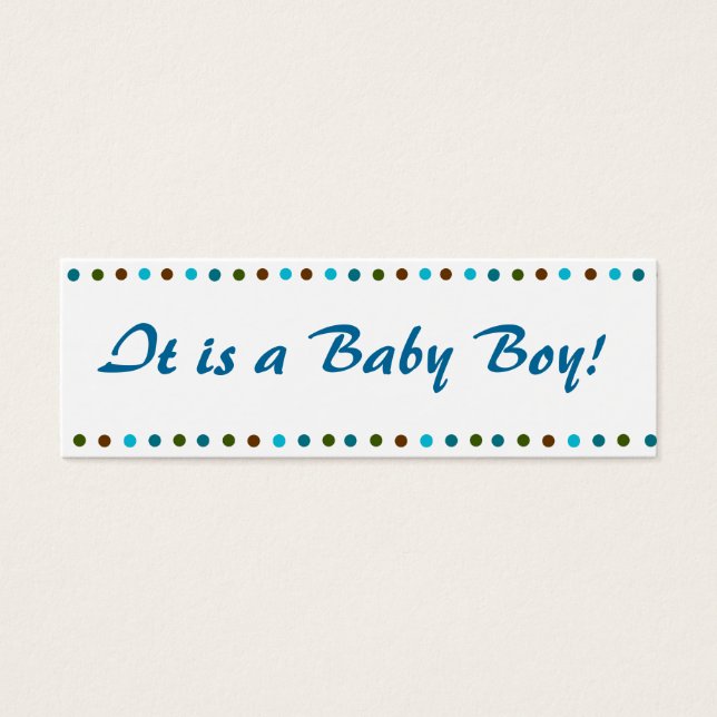 Faire-part de naissance bébé garçon (Devant)