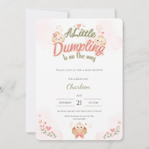 Faire-Part de Naissance Bébé Kawaii Little Dumplin