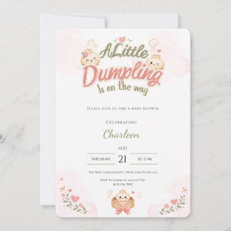 Faire-Part de Naissance Bébé Kawaii Little Dumplin