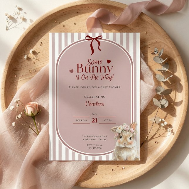 Faire-Part de Naissance Bébé Lapin Baby Shower (Créateur téléchargé)