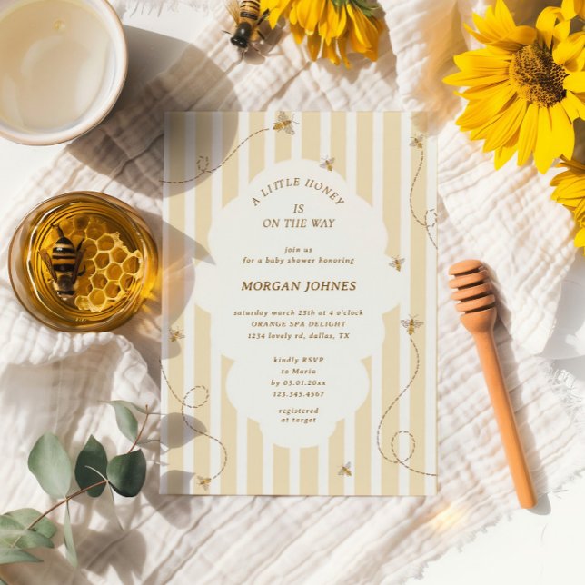 Faire-part de naissance Bébé Petite Abeille (Créateur téléchargé)