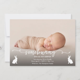 Faire-Part de Naissance Bébé Photo avec l'Arrivée