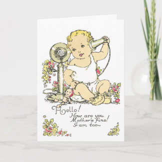 Faire-part de naissance bébé vintage