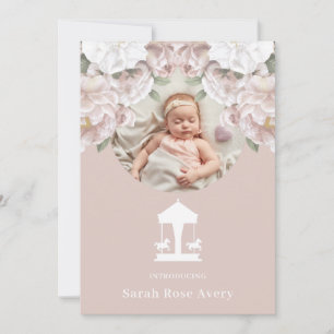 Faire-part de naissance carrousel
