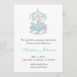 Faire-part de naissance - carrousel