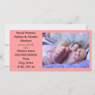 Faire-part de naissance Cartes de parents fiers de