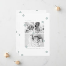 Faire-part de naissance Collage photo bébé Moderne