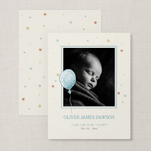 Faire-part de naissance compact Balloon Daydream B