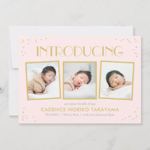 Faire-part de naissance couleur modifiable Snapsho