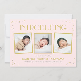 Faire-part de naissance couleur modifiable Snapsho