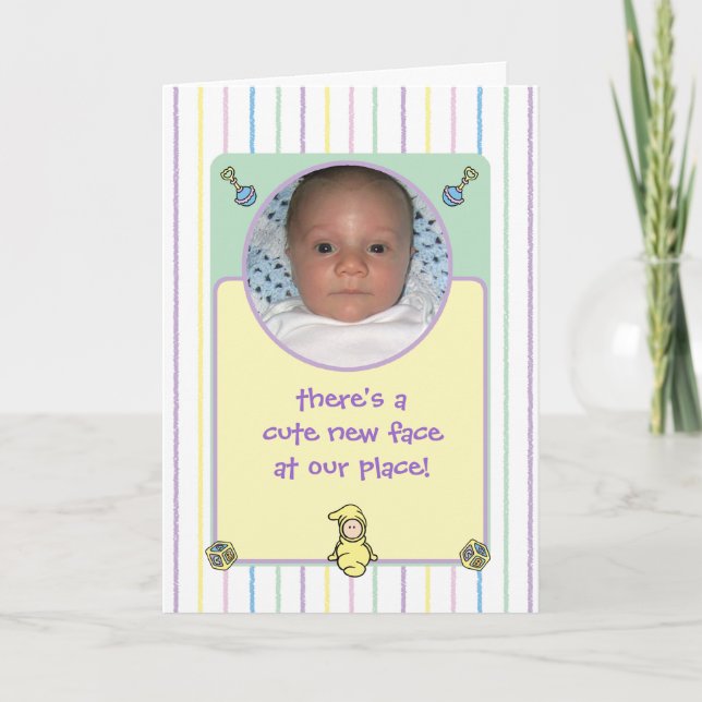 Faire-part de naissance Cutietoots (Garçon ou Fill (Devant)
