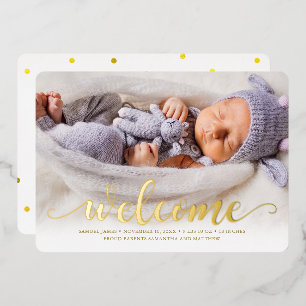 Faire-Part de Naissance de Bébé - Bienvenue Brilla