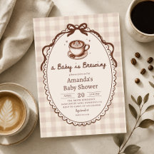 Faire-Part de Naissance de Bébé Café
